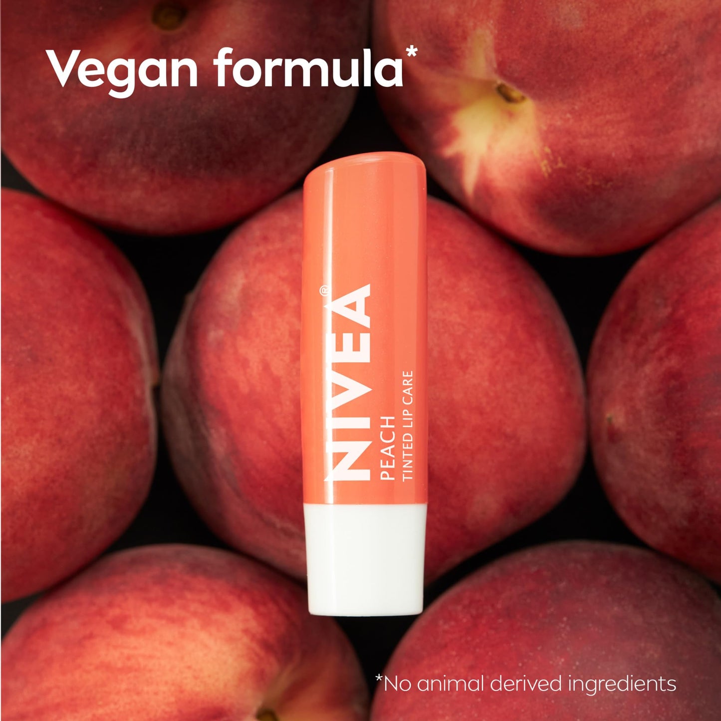 NIVEA Lip Care, Fruity Tinted Lip Balm Variety Pack, Cherry, Strawberry, Blackberry and Watermelon Flavors, 3-in-1 Moisture, Repair and Color, 0.17 Oz Stick, Pack of 4