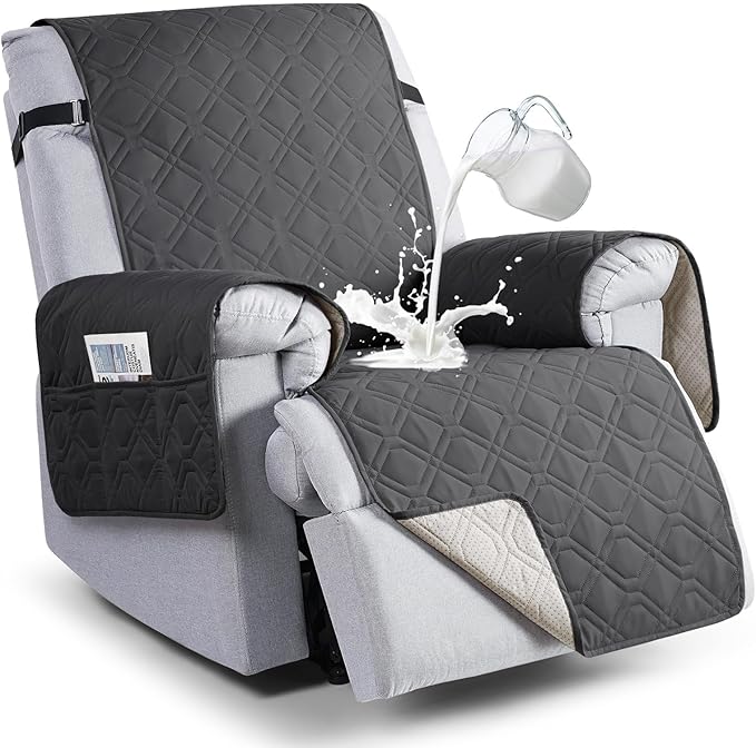 VANSOFY 100% Waterproof Recliner Chair Covers, Recliner Cover Non-Slip Dog