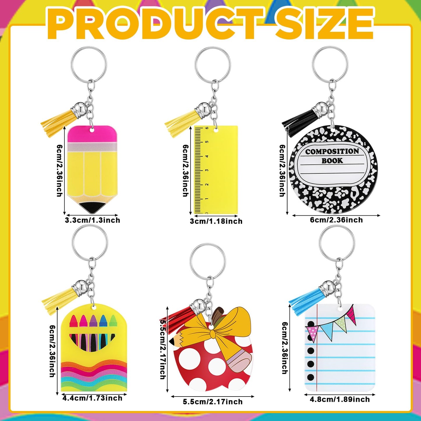 Sureio 30 Pcs Back to School Teacher Appreciation Gift Bulk Mini Notebook Keychain Gifts Bulk Note Book Bundle for Preschool(Combination Style)