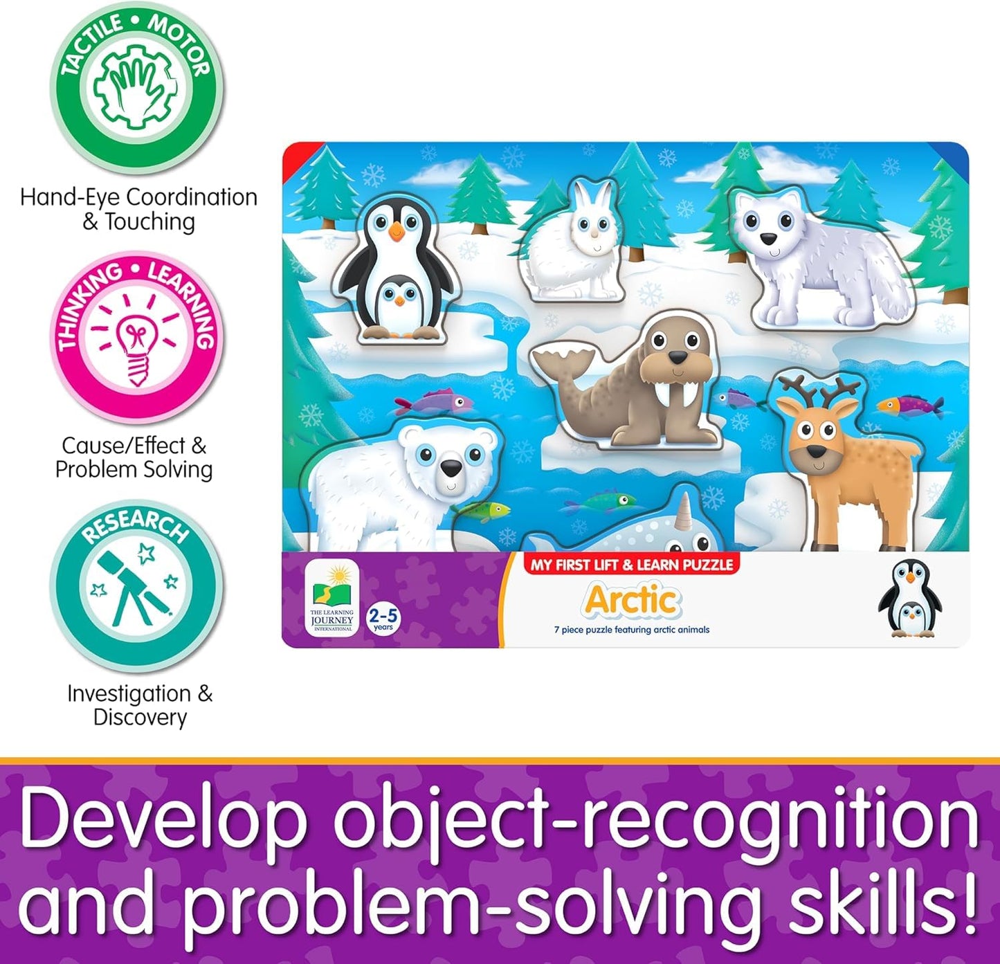 My First Lift & Learn Arctic Puzzle By The Learning Journey
