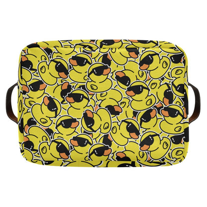 Duck Rectangular Storage Basket Organizer Bin Shelf Baskets For Clothes Gifts For Home Office Dorm