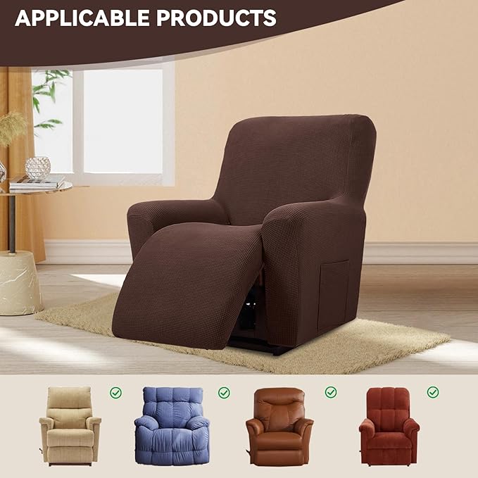 Cupuamon Recliner Chair Covers, Lazy Boy Recliner Covers Stretch Reclining