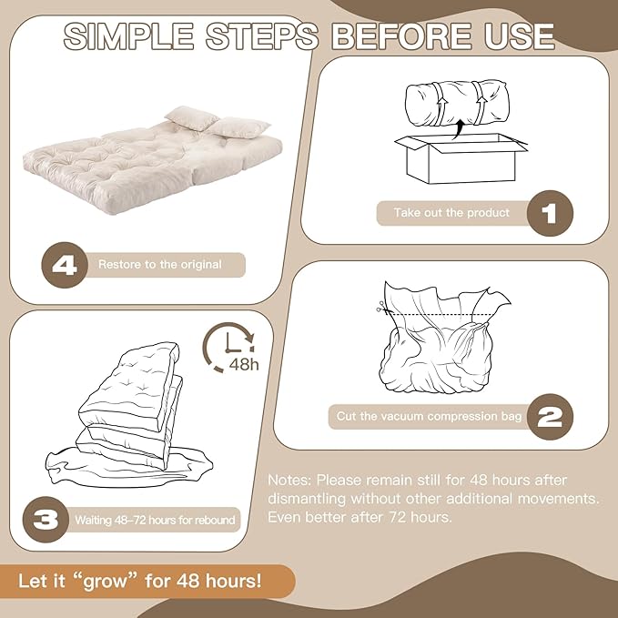 Folding Sofa Bed, Convertible Sleeper Chair
