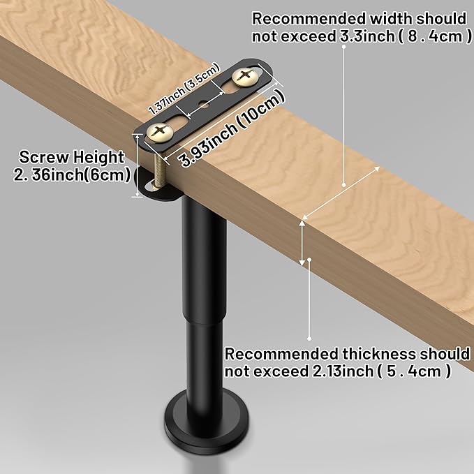 Wlrrcwdttc 4 Pcs Adjustable Height Bed Support Legs 7.08-12.6 inch, Bed Frame