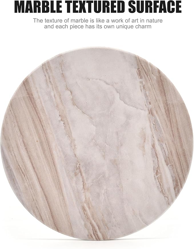 6Pcs Drink Coasters with Holder, Marble Style Ceramic Drink Coaster, Absorbent