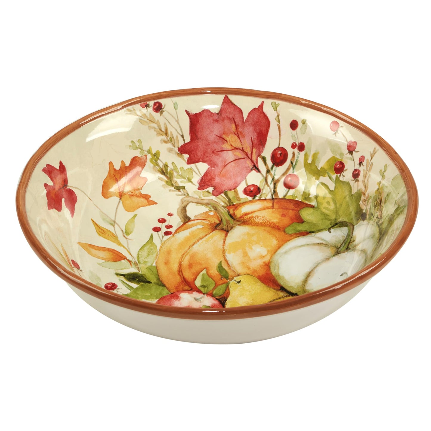 Harvest Blessings Ceramic Serving Bowl – Serve salads, pasta, or side dishes in this elegant fall-inspired bowl that makes every meal feel like a celebration of the harvest season