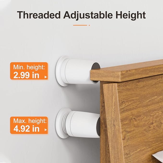 Headboard Stopper, 2.9-4.9in headboard stoppers