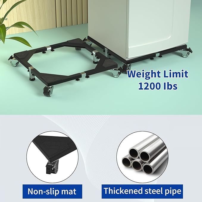 Heavy Duty All Steel Fridge Stand Mobile Base