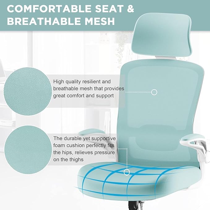 Mimoglad Office Chair, High Back Ergonomic Desk Chair
