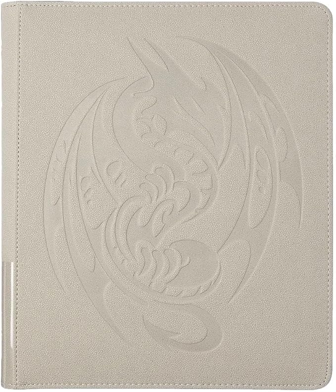 Arcane Tinmen Dragon Shield Card Binder – Card Codex Portfolio 360: Ashen White - 360CT – Card Games - Compatible with Pokemon, Yugioh, Magic The Gathering, MTG TCG OCG & Hockey Cards