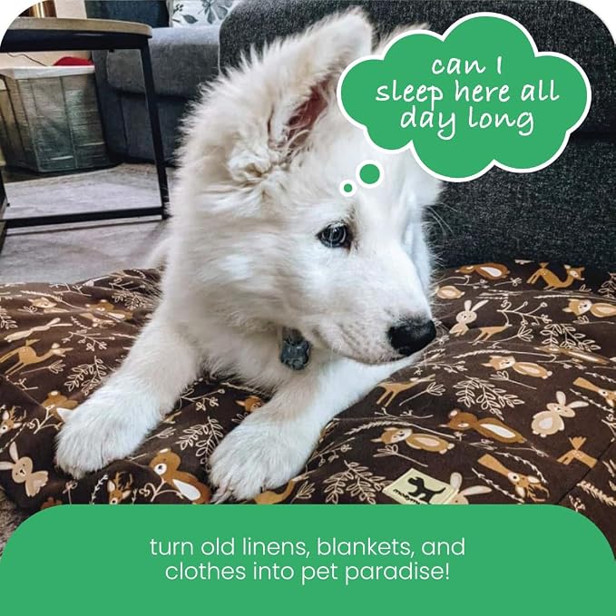Molly Mutt Huge Dog Bed Cover - Gorgeous Beasts Print - Measures 36”X45”X5’’ - 100% Cotton - Durable - Breathable - Sustainable - Machine Washable Dog Bed Cover (Dd72c)