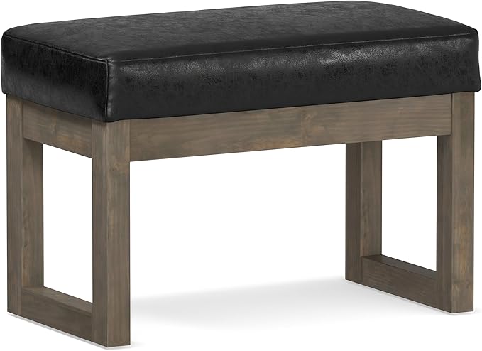 SIMPLIHOME Milltown Small Ottoman Bench