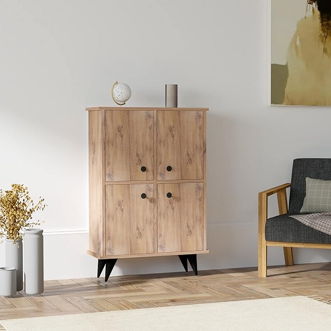 Multi-Purpose Furniture, 100% Melamine veneered chipboard, Atlantic Pine Colour