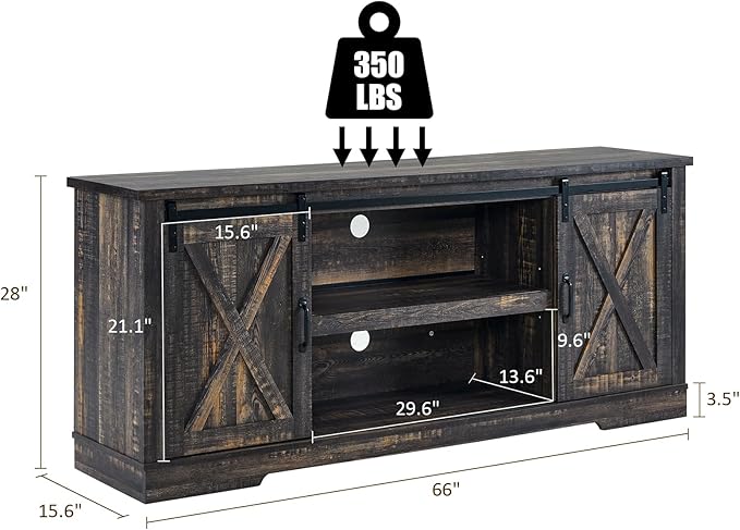 AMERLIFE 66" Farmhouse TV Stand