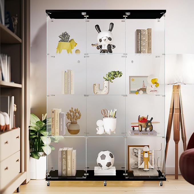 LFT HUIMEI2Y Glass Display Cabinet 12 Shelves