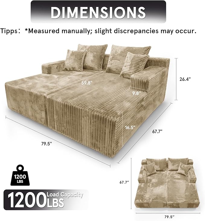 Sytopia Loveseat Chaise Lounge