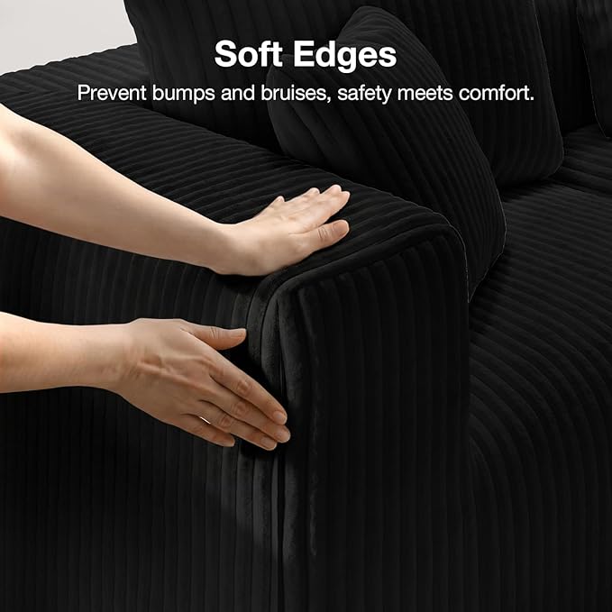 Novilla 141" Modular Sectional Sofa, Modern Cloud Sectional Couch