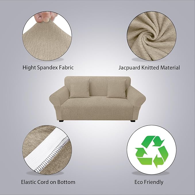 Loveseat Slipcover with 2 Pillow Cover