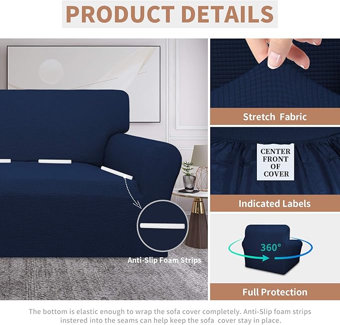 Easy-Going 100% Waterproof Chair Couch Cover, Dual Waterproof Sofa Cover