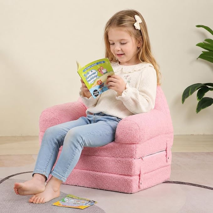 MOMCAYWEX Kids Sofa, Sherpa Couch