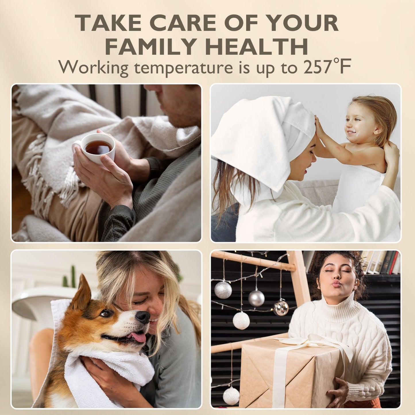 Lagute iSnug Towel Warmer for Bathroom, with 3-Level Timer, Warning Alarm & RGB Light, Auto Shut-Off, 5.3 Gal Heating Bucket for Bathrobe, Blanket, Ideal for Gifts