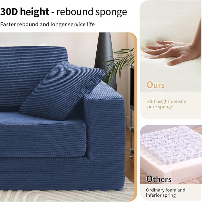 FILUXE Modular Sectional Sofa, Modern Modular Sofa Couch