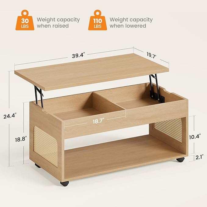 Sikaic Lift Top Coffee Table