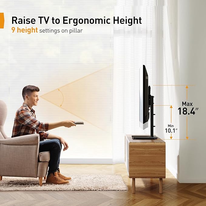 Perlegear Tabletop TV Stand, Universal TV Stand