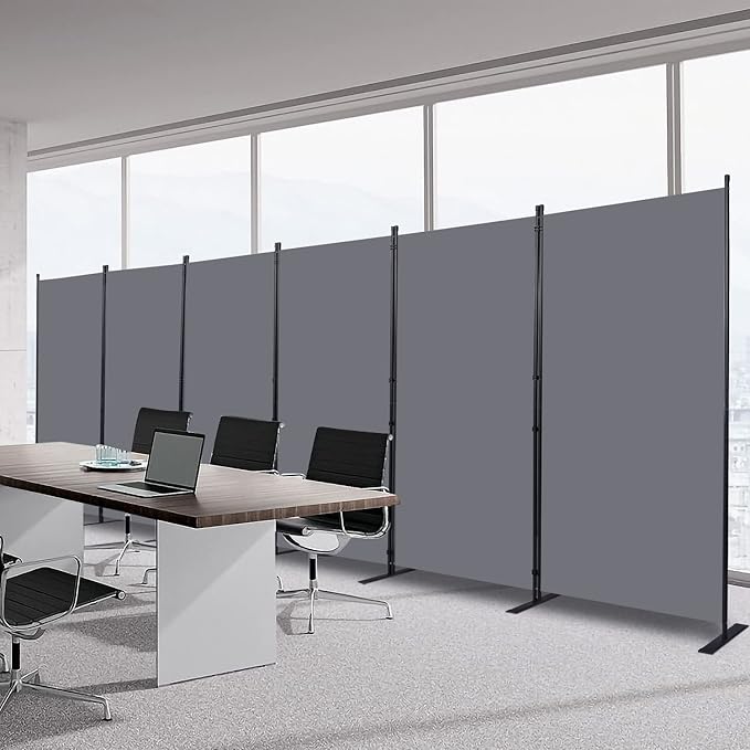Room Divider 6FT Portable Room Dividers and Folding Privacy Screens, 6 Panel