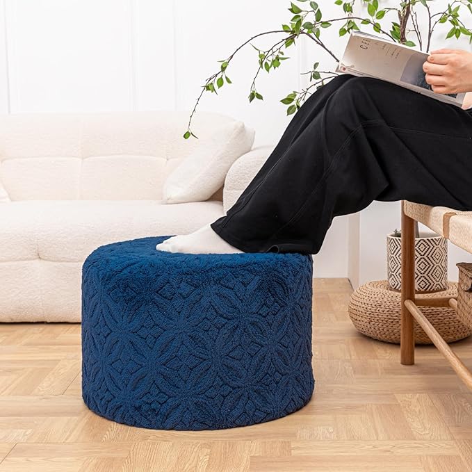 Plush Multi-Functional Ottoman Pouf – Ergonomic Ottoman Foot Rest