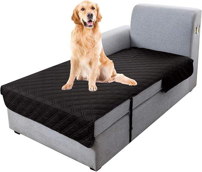 Genina L Shape Couch Cover, Sectional Couch Chaise Covers, Waterproof Washable