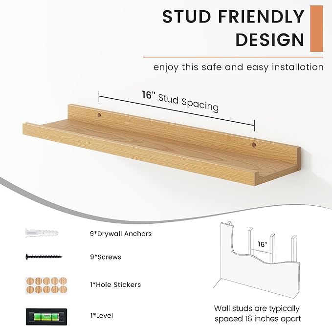 FLYJOE Floating Picture Ledge Shelves