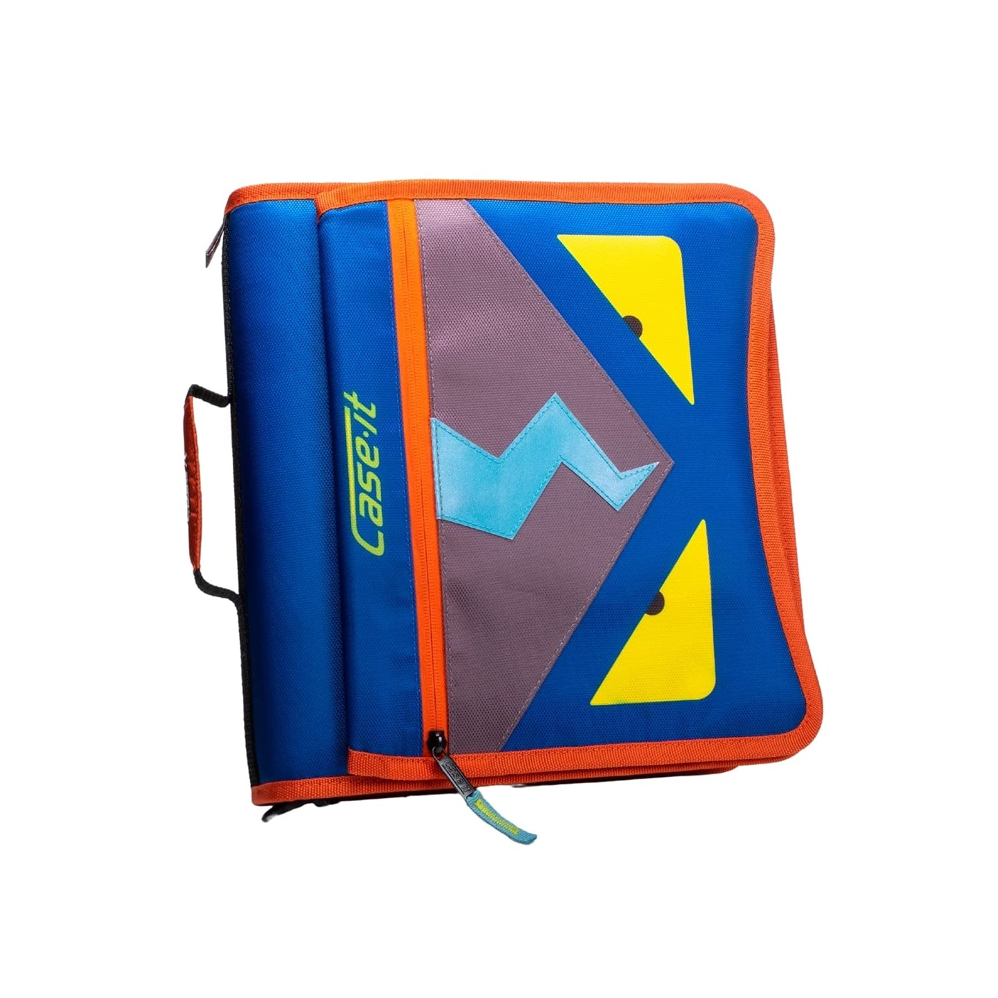 Case-it Monster Eye 2" O Zipper Binder w/Removable 5 Tab Expanding File, Navy Blue (M-276-ME Navy Blue)