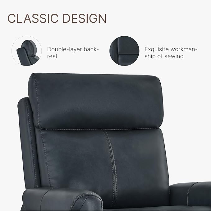 KISLOT Leather Recliner Chair Set of 2, Wall Hugger RV Recliners