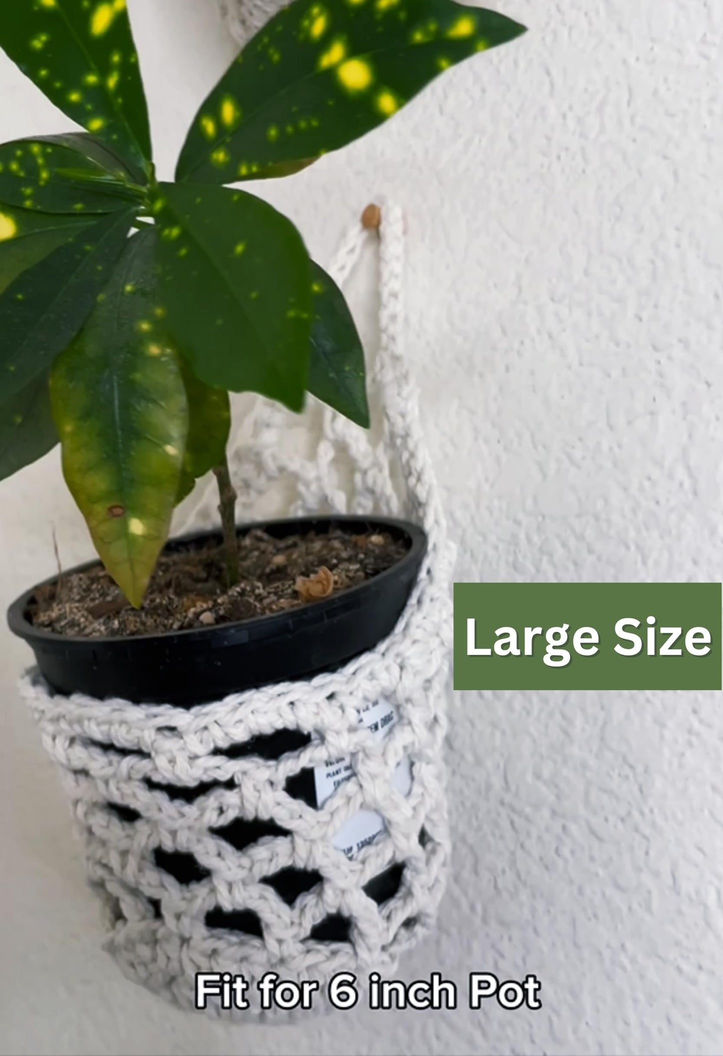 Shineloha 2 Packs Hanging Planters for Indoor Plants up to 6 in., Wall Plant Holder | Plant Hanger Indoor, Wall Planters for Indoor Plants, Hanging Plant (2PK, for 6 inch Pot)