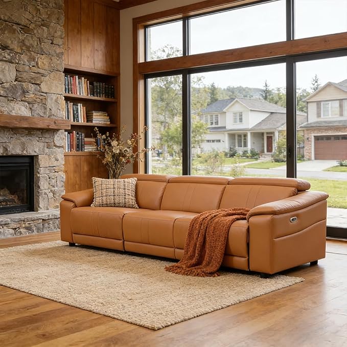Power Recliner Sofa Set, Reclining Sectional Sofa Couch