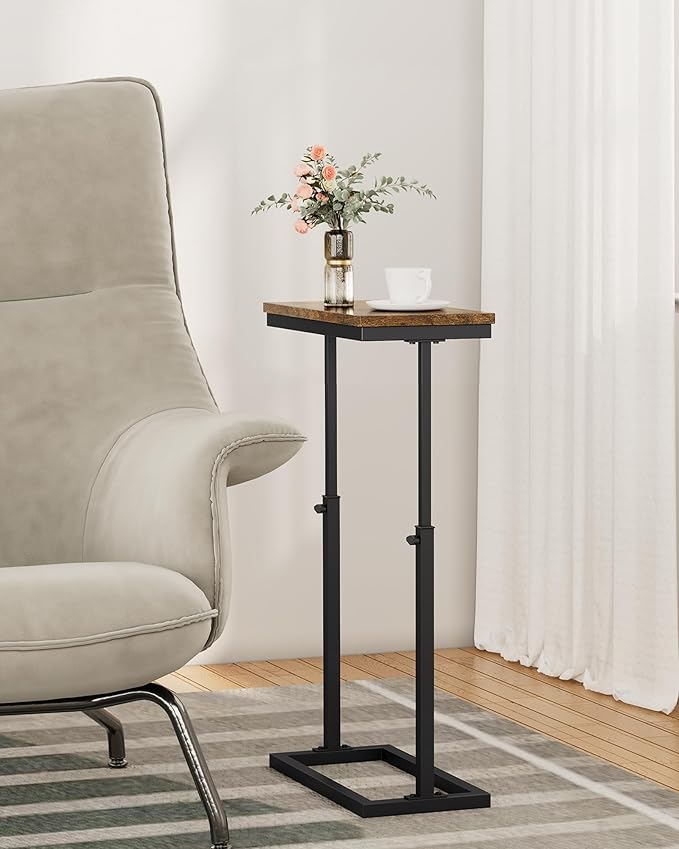 TUTOTAK End Table, Side Table, Tall Couch Table, Sofa Table, Living Room
