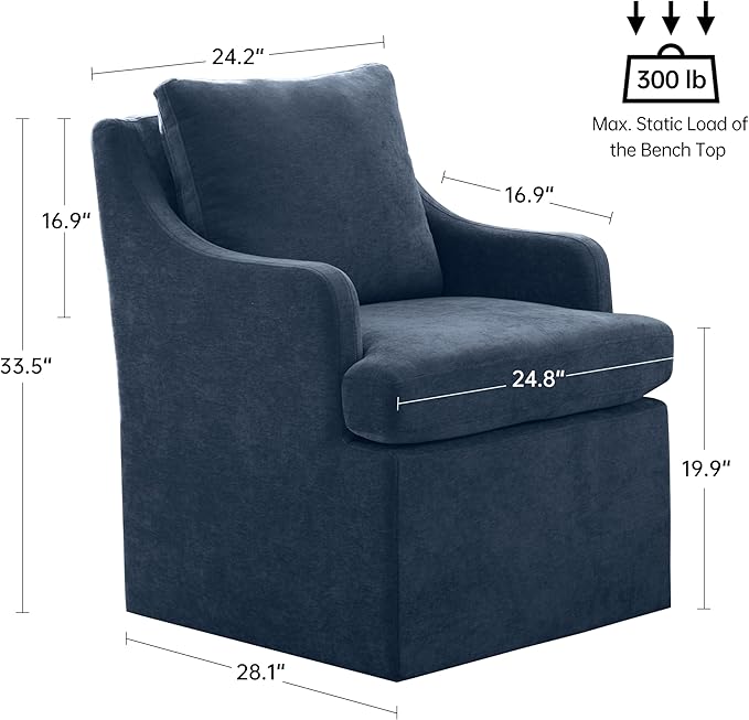 VKNOW Upholstered Dining Chairs Set of 6, Modern Kitchen Chairs Dinner Chairs