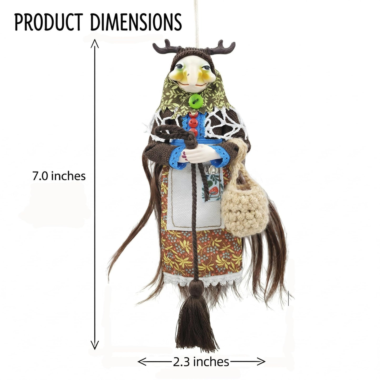Handmade Kitchen Witch Doll, #A