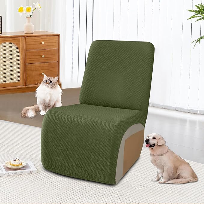 ALIECOM 100% Waterproof Recliner Sectional Couch Covers L Shape Stretch Corner