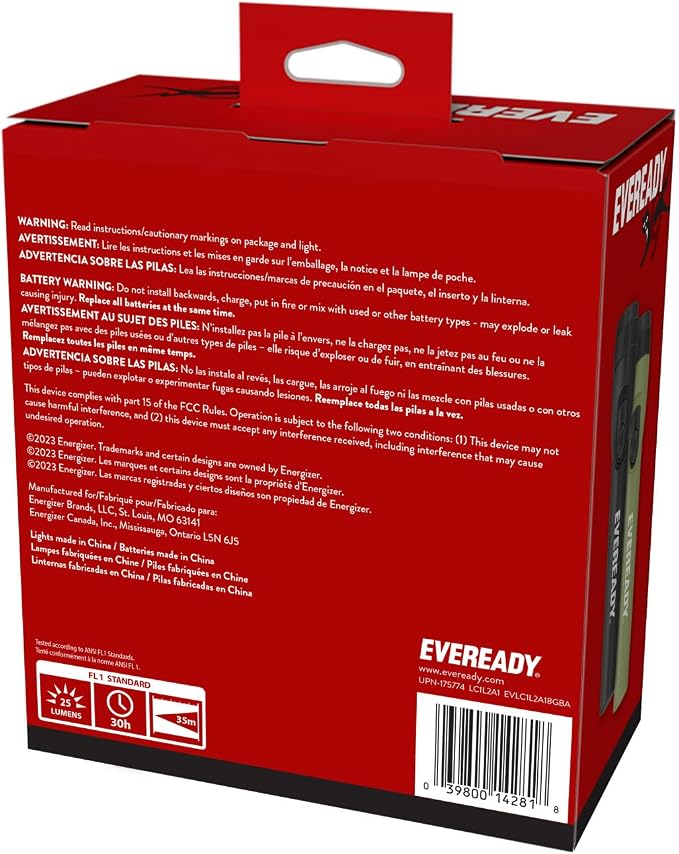 Eveready LED Flashlight (8-Pack) Bright Reliable Flashlights for General Purpose, Great for Camping, Car, Emergency Storm Power Outage Handheld Flashlight (Batteries Included)