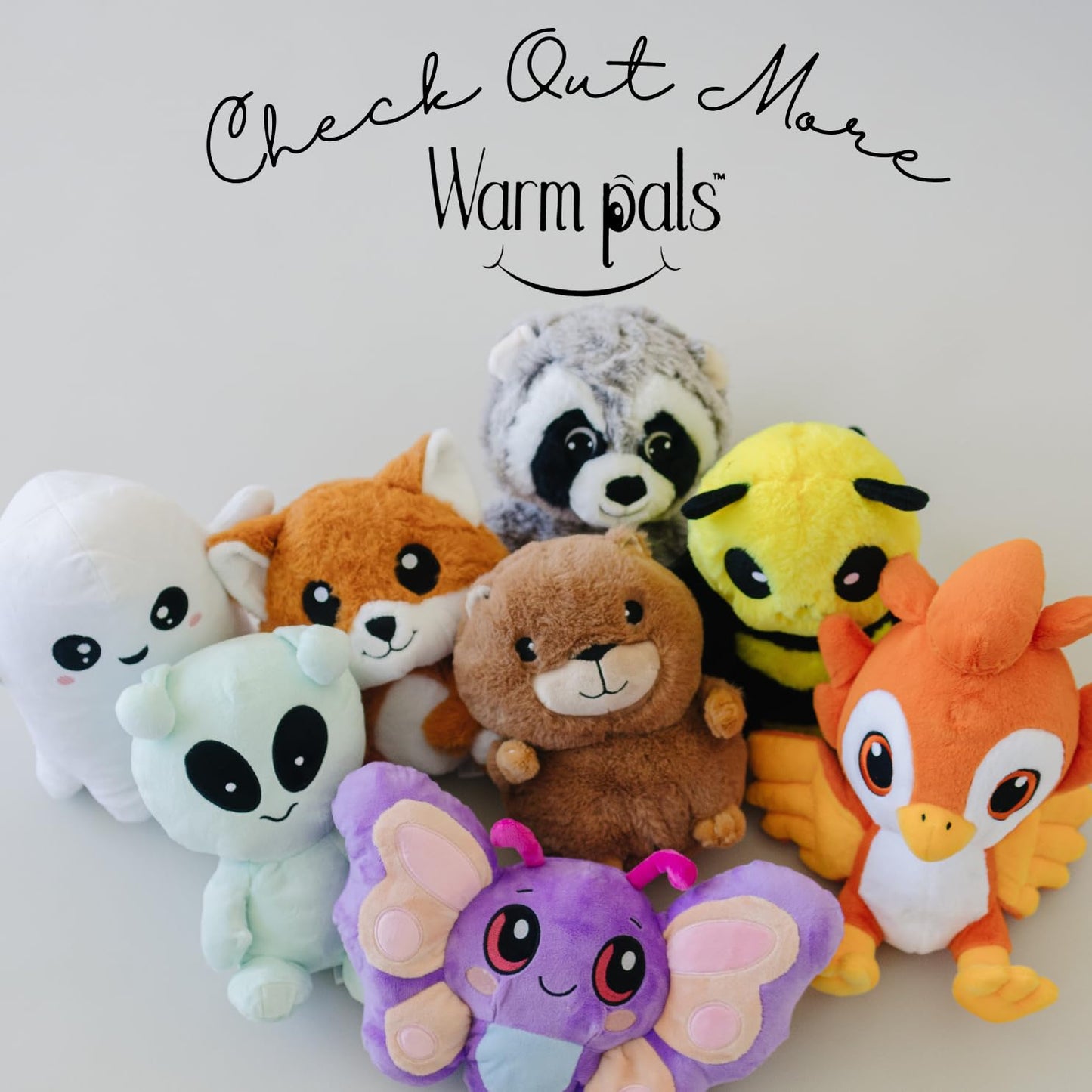 1i4 Group Glow in the Dark - Ghost - Microwavable & Weighted Plush Stuffed Animal - Heated Plushie for Warmth - Cute, Soft, Cozy Toy for Adults & Children (Boys, Girls, & Toddlers) by Warm Pals