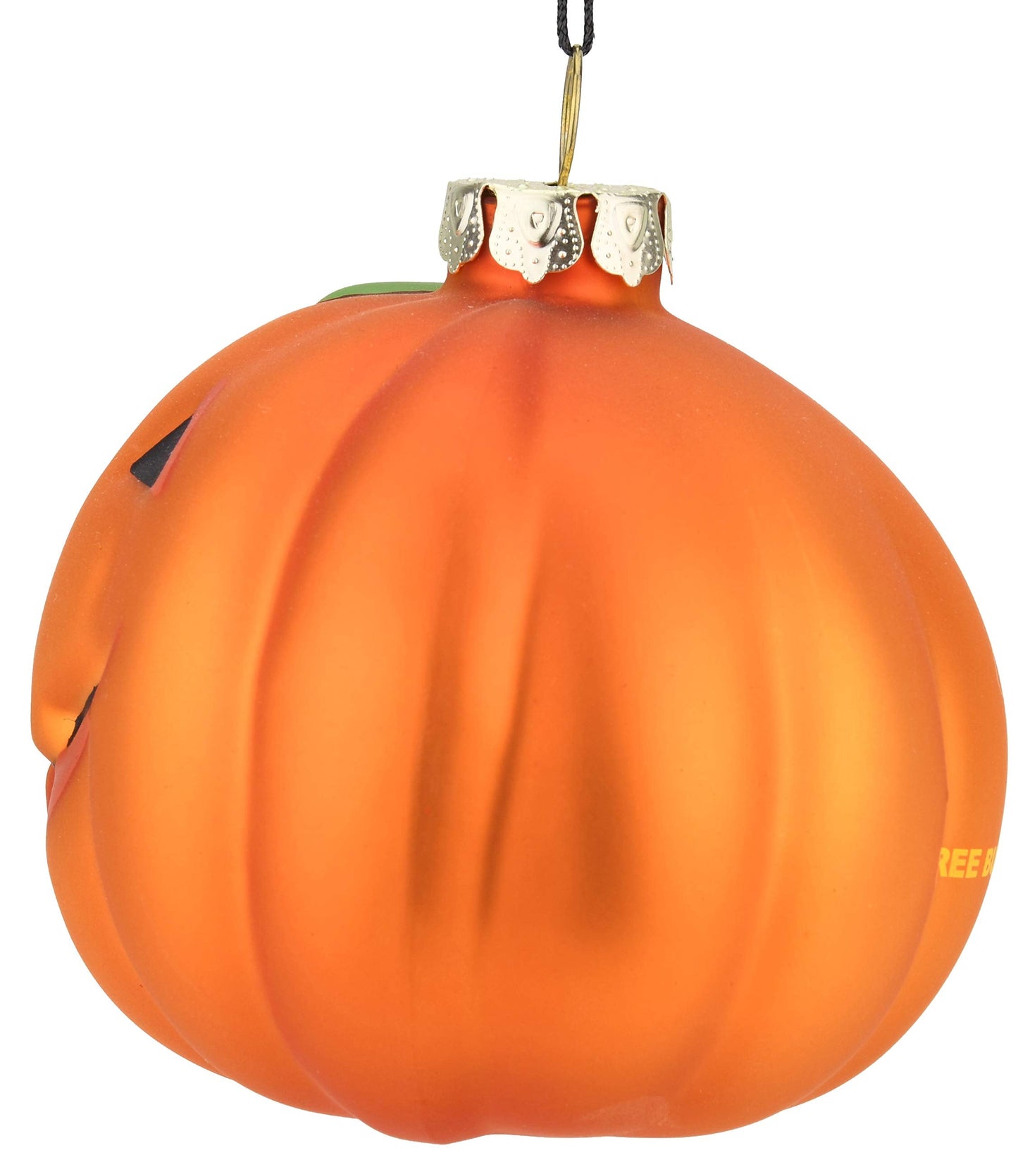 Tree Buddees Jack-O-Lantern Pumpkin Decoration Blown Glass Ornament Halloween, Thanksgiving, Christmas Ornaments
