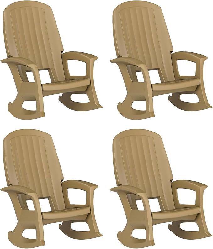 Semco Rockaway Heavy-Duty Outdoor Rocking Chair w/Low Maintenance All-Weather
