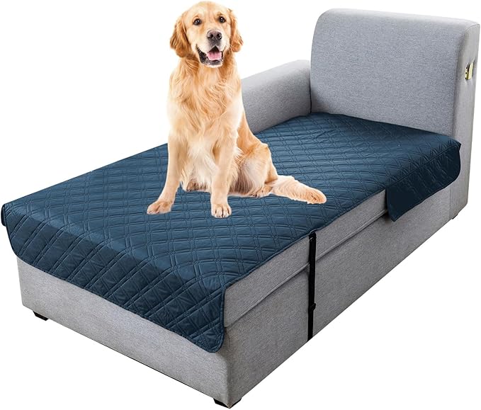 Genina L Shape Couch Cover, Sectional Couch Chaise Covers, Waterproof Washable