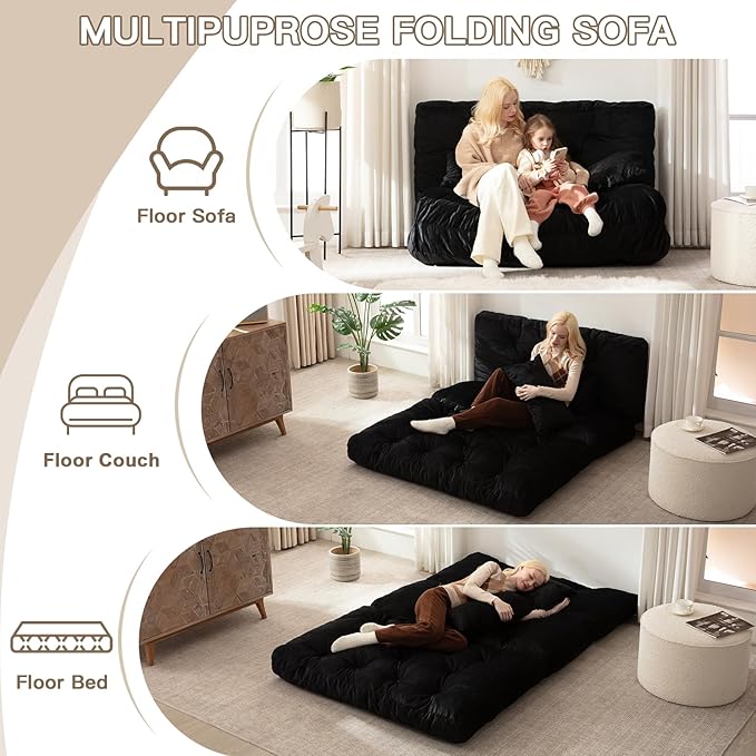 Folding Sofa Bed, Convertible Sleeper Chair
