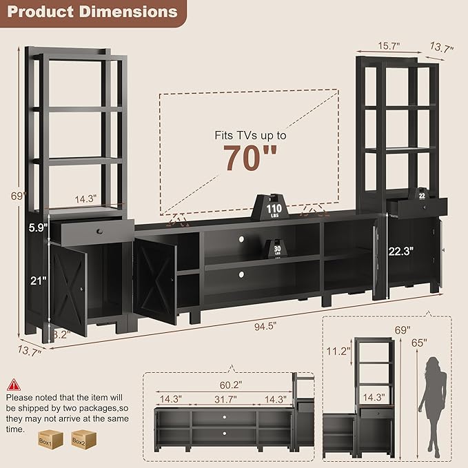 94" W Entertainment Center