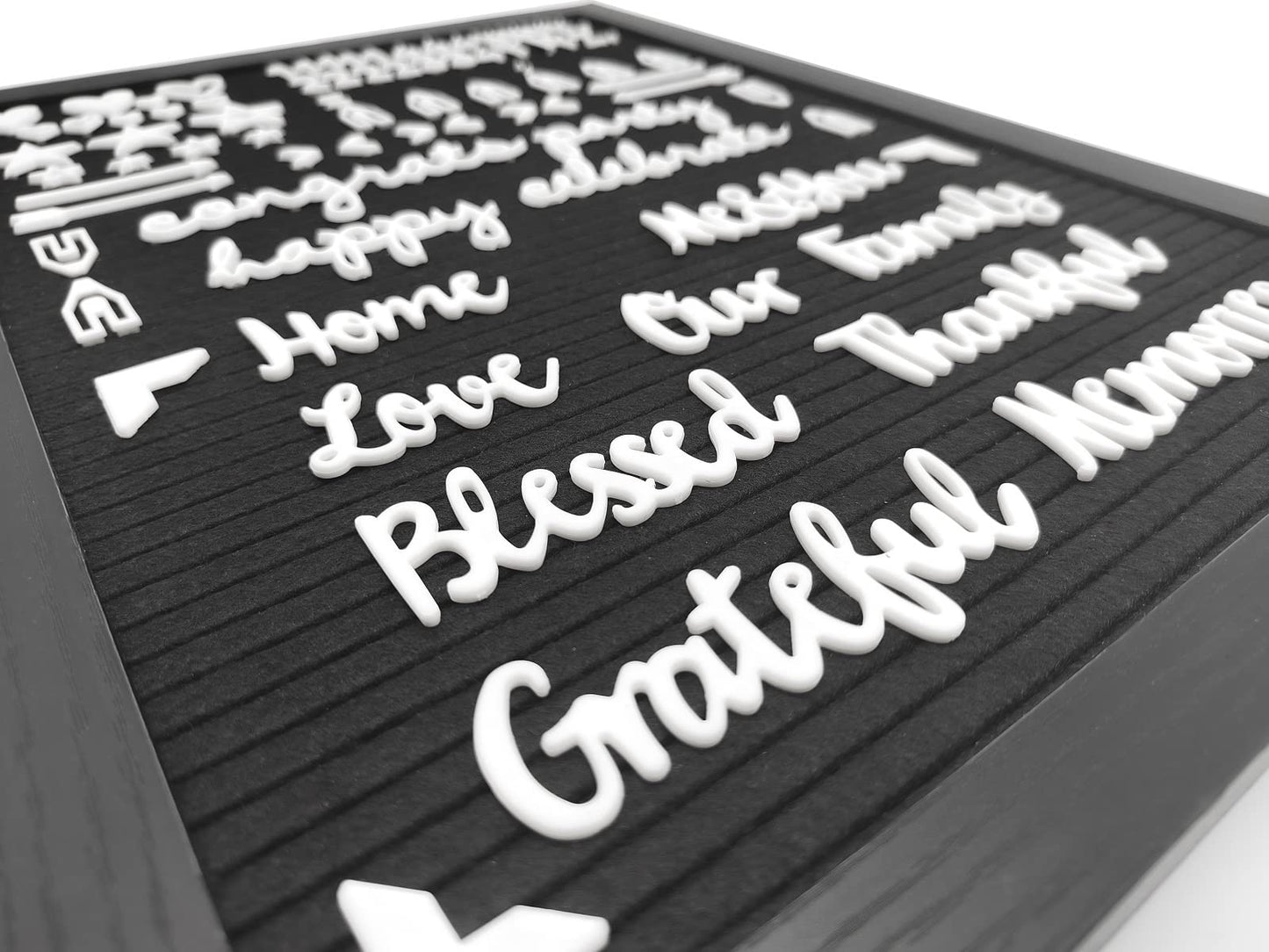 G GAMIT Felt Letter Board Letters Set, Letter Sign Symbol Numbers and Cursive Week and Month Only