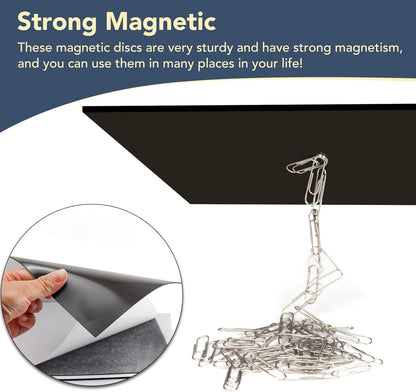 DIYMAG 30Pack Magnetic Adhesive Sheets, Magnetics with Adhesives Backing, 8x10 Inch Flexible Magnet Sheet for Crafts Photos and Die Storage Easy to Cut