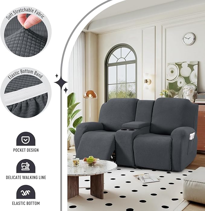 TAOCOCO Loveseat Recliner Cover